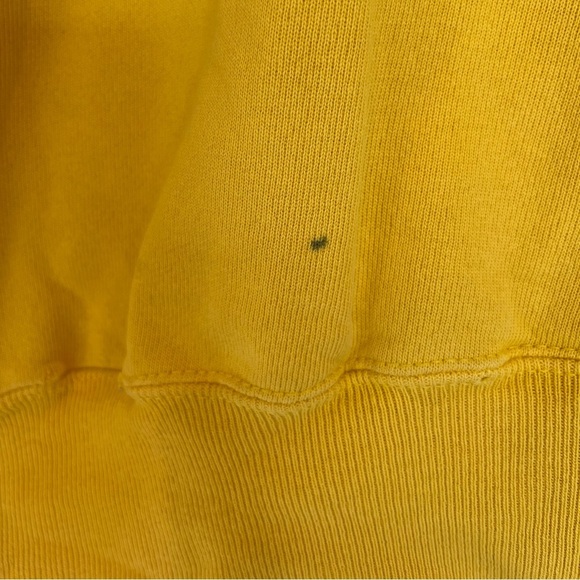 Rare Find VINTAGE 90’s Champion OG Yellow Sweatshirt - Picture 3 of 5